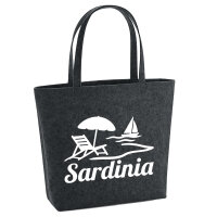 Filzshopper Sardinia Italien 22 Liter Filztasche