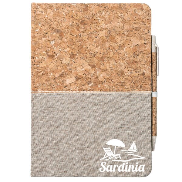 Notizbuch A5 Sardinia Italien 80 Blatt inkl. Kugelschreiber