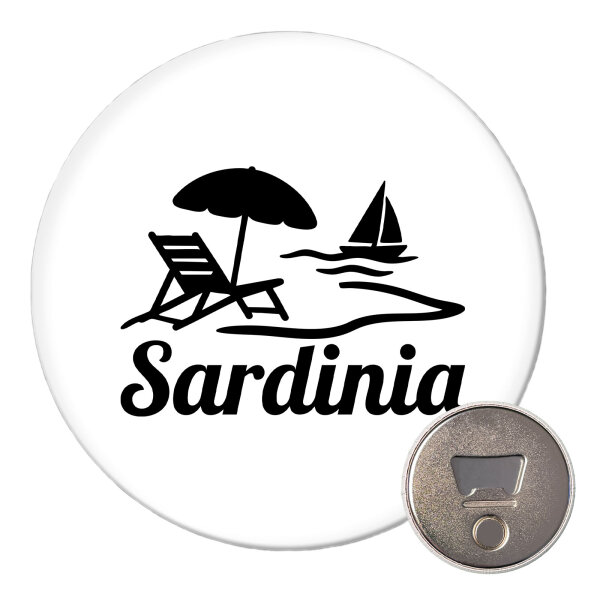 Magnet Sardinia Italien 59mm Kühlschrankmagnet Flaschenöffner