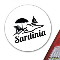 Aufkleber Sardinia Italien 10cm Sticker