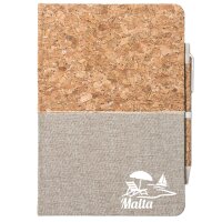 Notizbuch A5 Malta Malta 80 Blatt inkl. Kugelschreiber