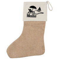 Weihnachtsstrumpf Malta Malta Beige