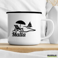 Emaille Tasse Malta Malta 300ml Vintage Emaille Becher