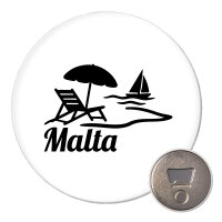 Magnet Malta Malta 59mm Kühlschrankmagnet Flaschenöffner