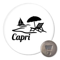 Magnet Capri Italien 59mm Kühlschrankmagnet Flaschenöffner