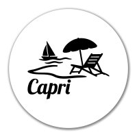 Aufkleber Capri Italien 10cm Sticker