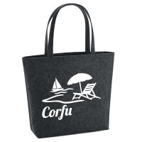 Filzshopper Corfu Griechenland 22 Liter Filztasche
