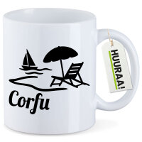 Kaffeetasse Corfu Griechenland 330ml