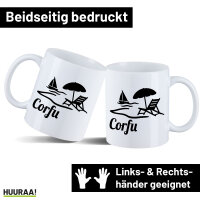 Kaffeetasse Corfu Griechenland 330ml