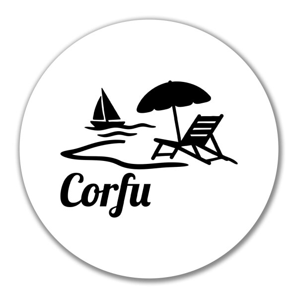 Aufkleber Corfu Griechenland 10cm Sticker
