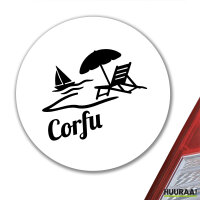 Aufkleber Corfu Griechenland 10cm Sticker