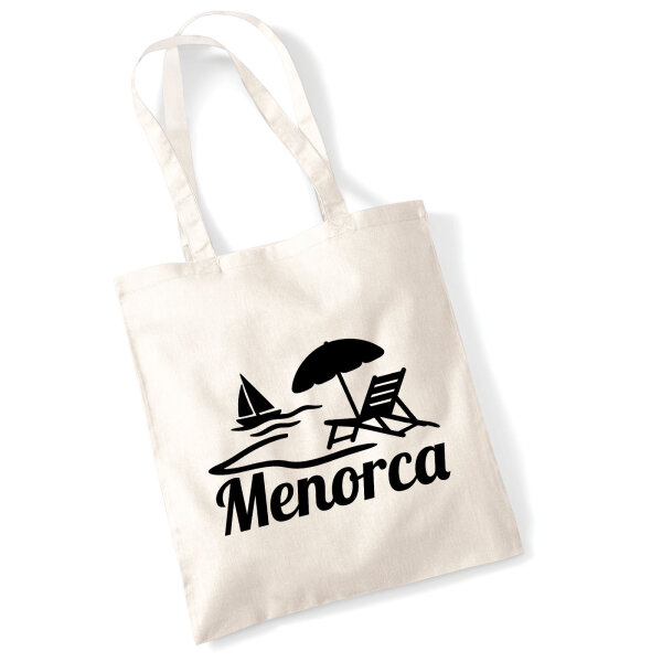 Jutebeutel Menorca Spanien 10 Liter