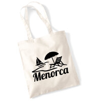 Jutebeutel Menorca Spanien 10 Liter