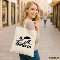 Jutebeutel Menorca Spanien 10 Liter