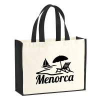 Jutetasche Menorca Spanien 21 Liter Black