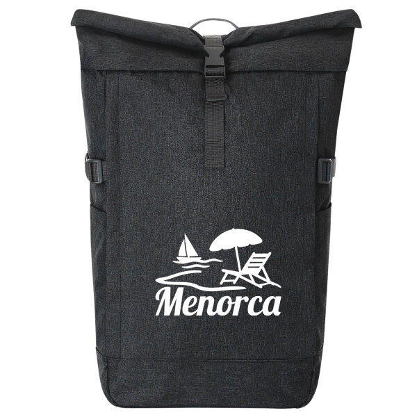 Kurierrucksack Menorca Spanien 30-44 Liter Black Melange