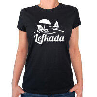 Damen T-Shirt Lefkada Griechenland Größe XS-XXL