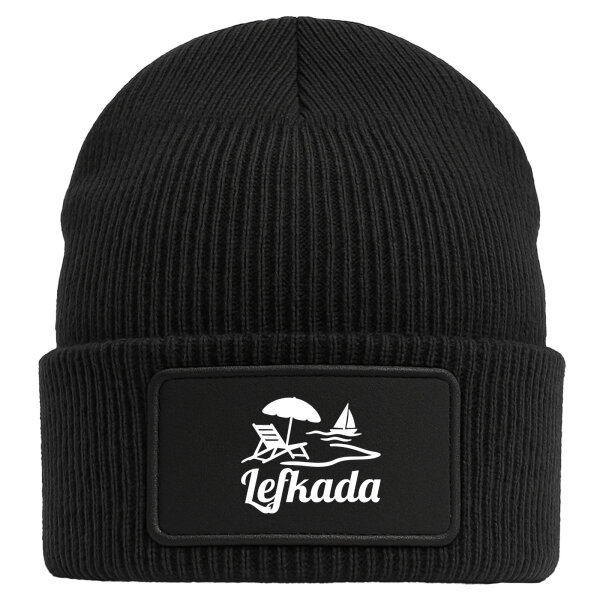 Beanie Lefkada Griechenland Black Mütze