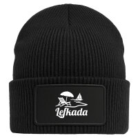 Beanie Lefkada Griechenland Black Mütze