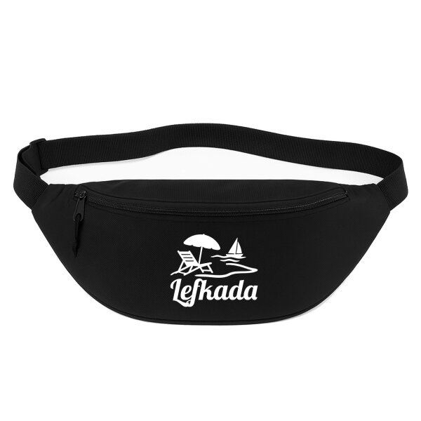 Bauchtasche Lefkada Griechenland 2,5 Liter Black Crossbody Bag