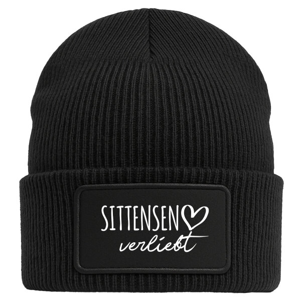 Beanie Sittensen verliebt Black Mütze