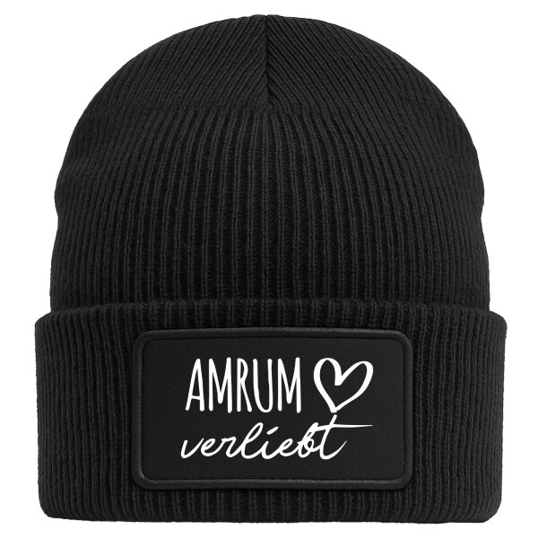 Beanie Amrum verliebt Black Mütze