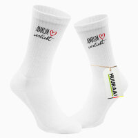 Socken Amrum verliebt Größe 37/46 White Motiv Tennissocken