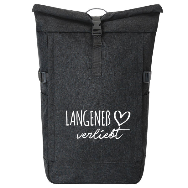 Kurierrucksack Langeneß verliebt 30-44 Liter Black Melange