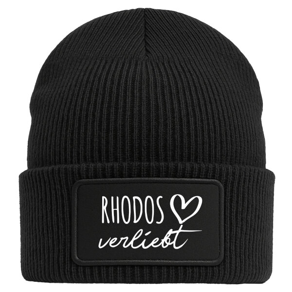 Beanie Rhodos verliebt Black Mütze