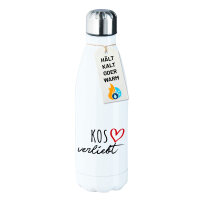 Edelstahl-Trinkflasche Kos verliebt 500ml Wasserflasche