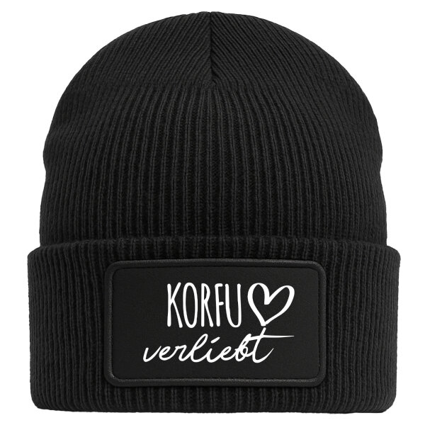 Beanie Korfu verliebt Black Mütze