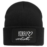 Beanie Korfu verliebt Black Mütze