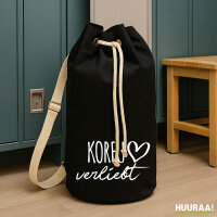 Seesack Korfu verliebt 20 Liter Rucksack Black