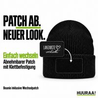Beanie mit Patch Lanzarote verliebt Black