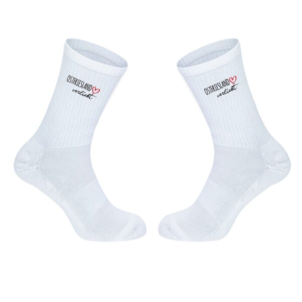 Unisex Socken Ostfriesland verliebt Baumwolle