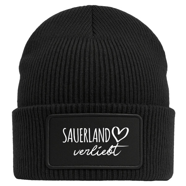 Beanie Sauerland verliebt Black Mütze