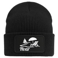 Beanie Hvar Kroatien Black Mütze