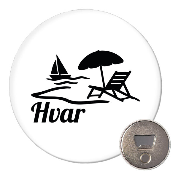 Magnet Hvar Kroatien 59mm Kühlschrankmagnet Flaschenöffner