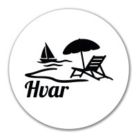 Aufkleber Hvar Kroatien 10cm Sticker