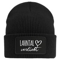 Beanie Lahntal verliebt Black Mütze