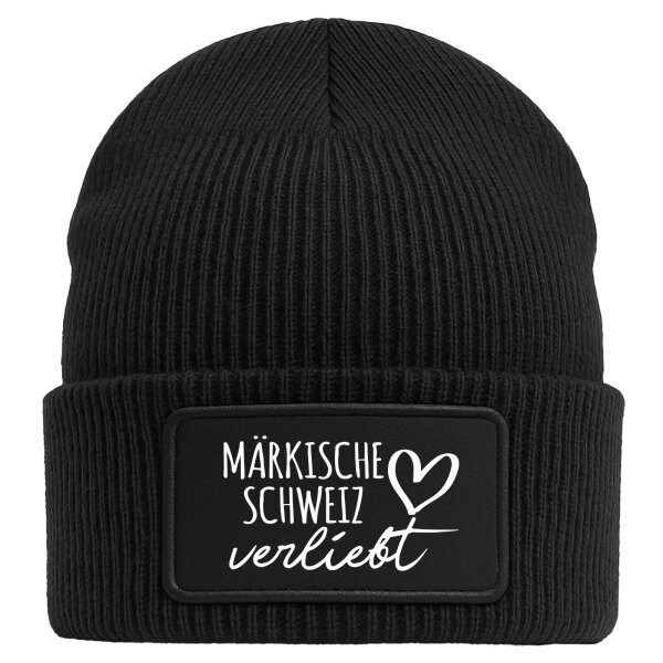 Beanie Märkische Schweiz verliebt Black Mütze