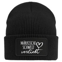 Beanie Märkische Schweiz verliebt Black Mütze