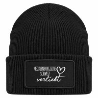 Beanie mit Patch Mecklenburgische Schweiz verliebt Black