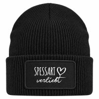 Beanie mit Patch Spessart verliebt Black