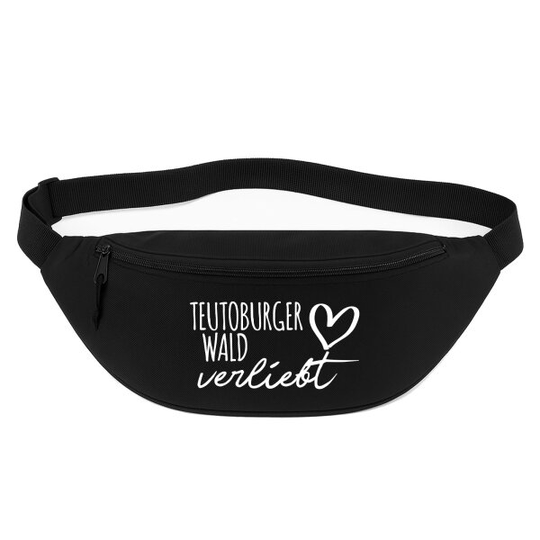 Bauchtasche Teutoburger Wald verliebt 2,5 Liter Black Crossbody Bag