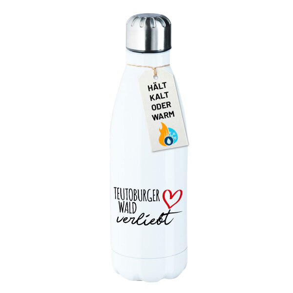 Edelstahl-Trinkflasche Teutoburger Wald verliebt 500ml Wasserflasche