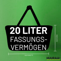 Einkaufskorb faltbar Uckermark verliebt 20 Liter Tragekorb Black