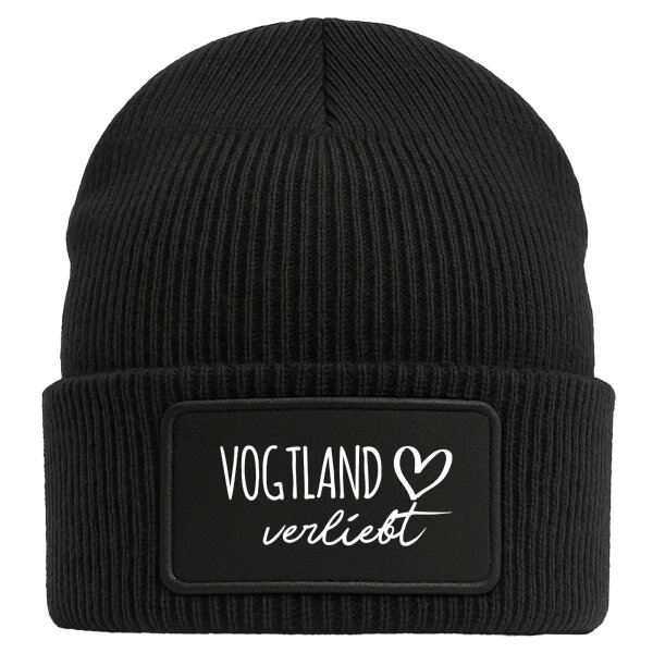 Beanie Vogtland verliebt Black Mütze