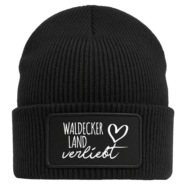 Beanie Waldecker Land verliebt Black Mütze
