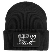 Beanie Waldecker Land verliebt Black Mütze